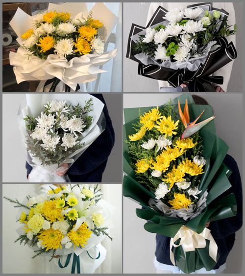 河北张家口沽源县莲花滩乡白事花束代送